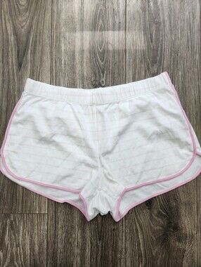 Lake Pima Cotton Pink Stripe Pajama Shorts Size Medium